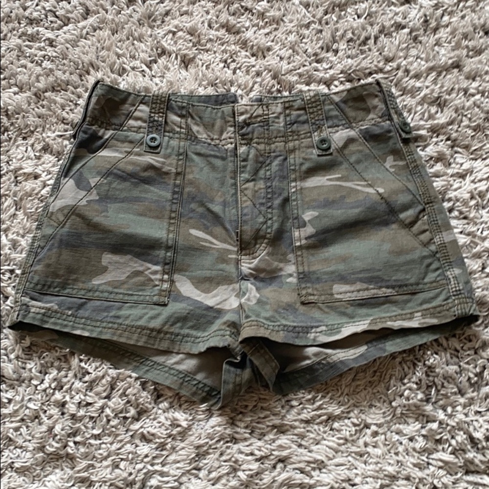 Free People Camo Shorts